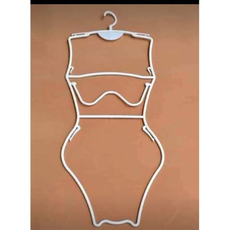 BIKINI HANGERS Provides a snug fit for the swimsuit, which will keep the swimsuit from slipping through the hanger. . Body shape hanger